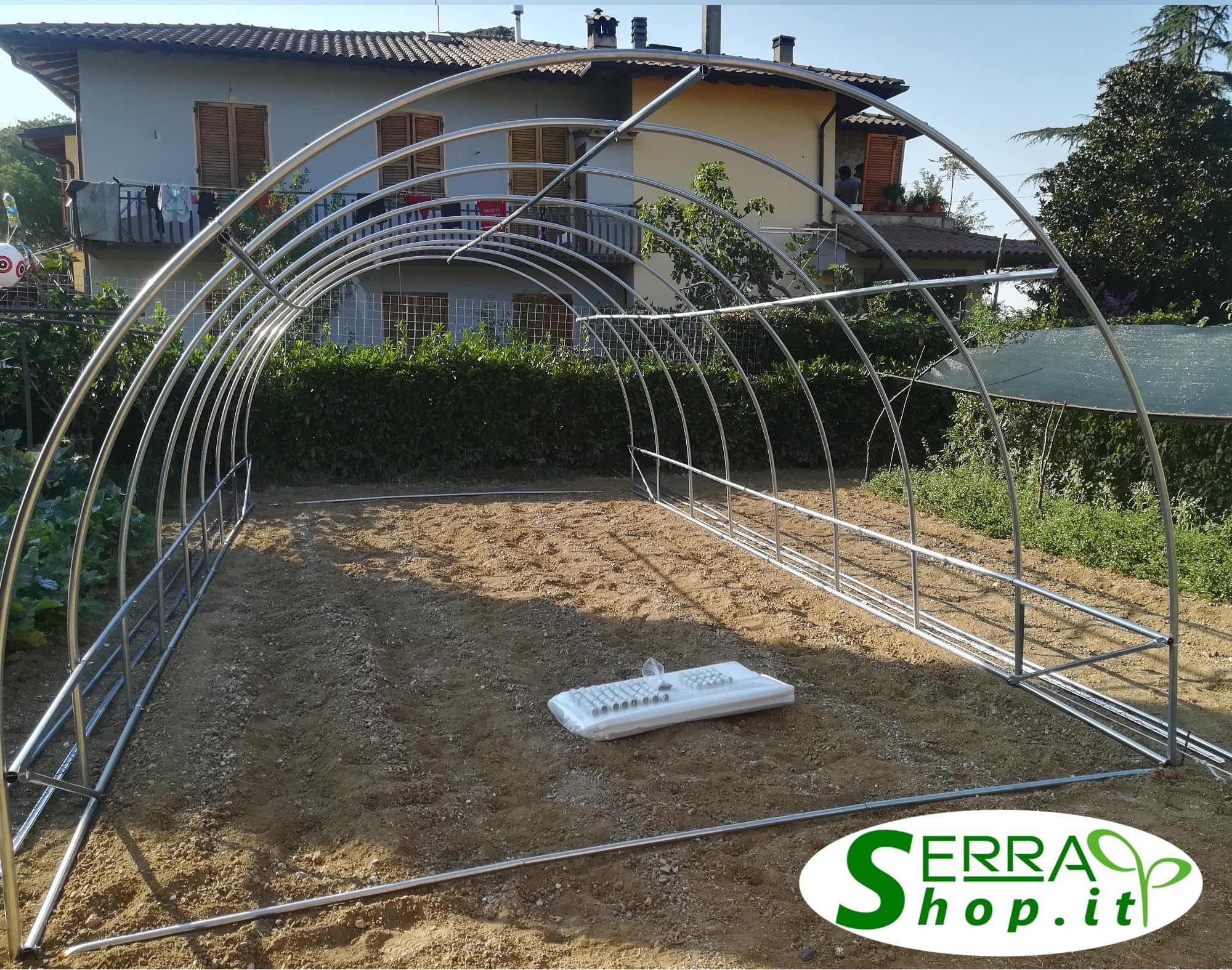 Struttura a tunnel 3x5m universale ad arco in acciaio per serre box ombreggianti riparo antigrandine magazzino deposito