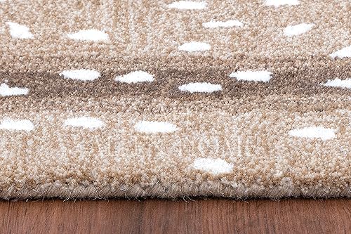 Miniatura 5 de Home Style Alfombras de lana hechas a mano  Alfombras de área adecuadas para sala de estar, dormitorio, comedor  látex naturalrespaldo adhesivo con