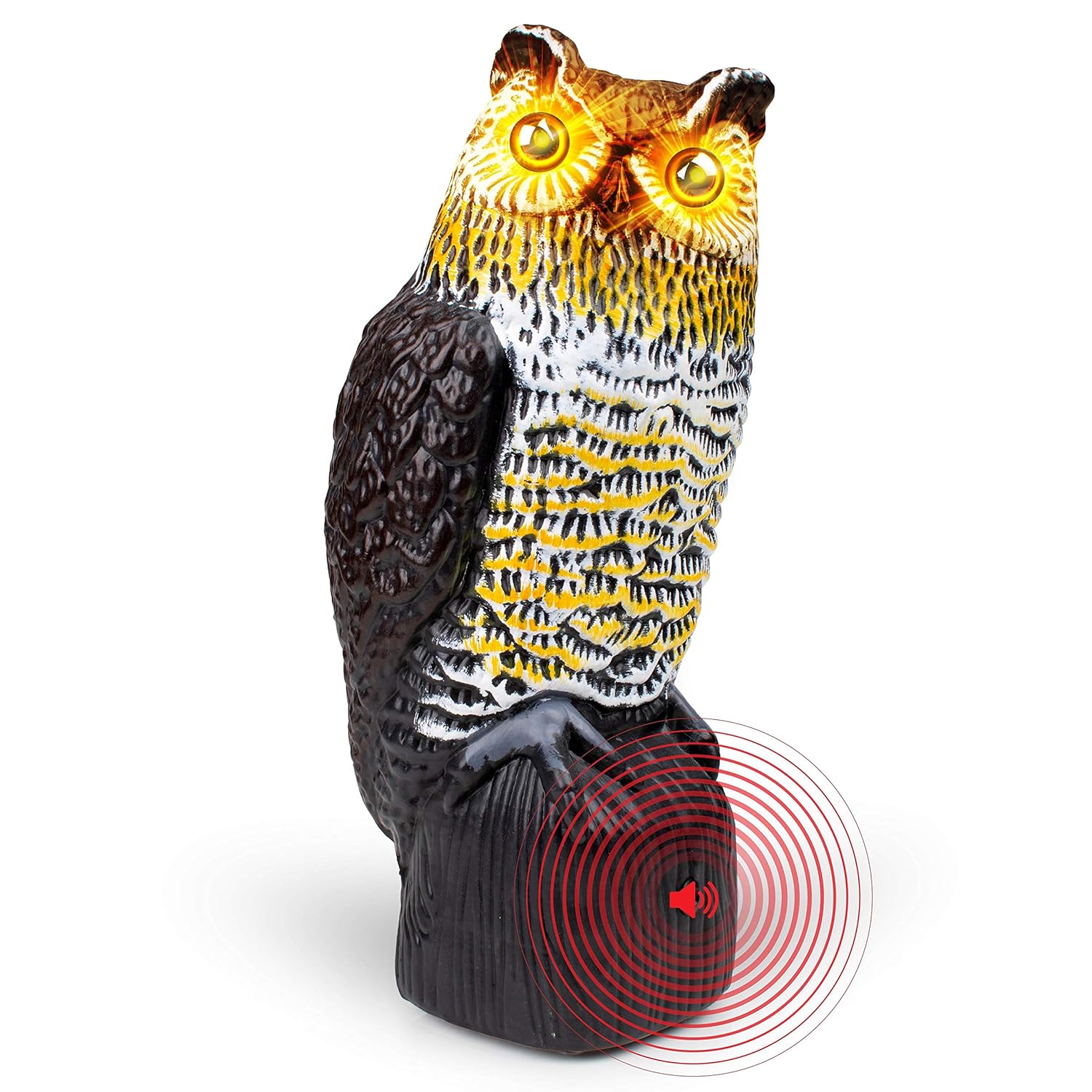 Livin' Well Plastic Scarecrow Fake Owls to Keep Birds Away Decoy Bird Deterrent and Control