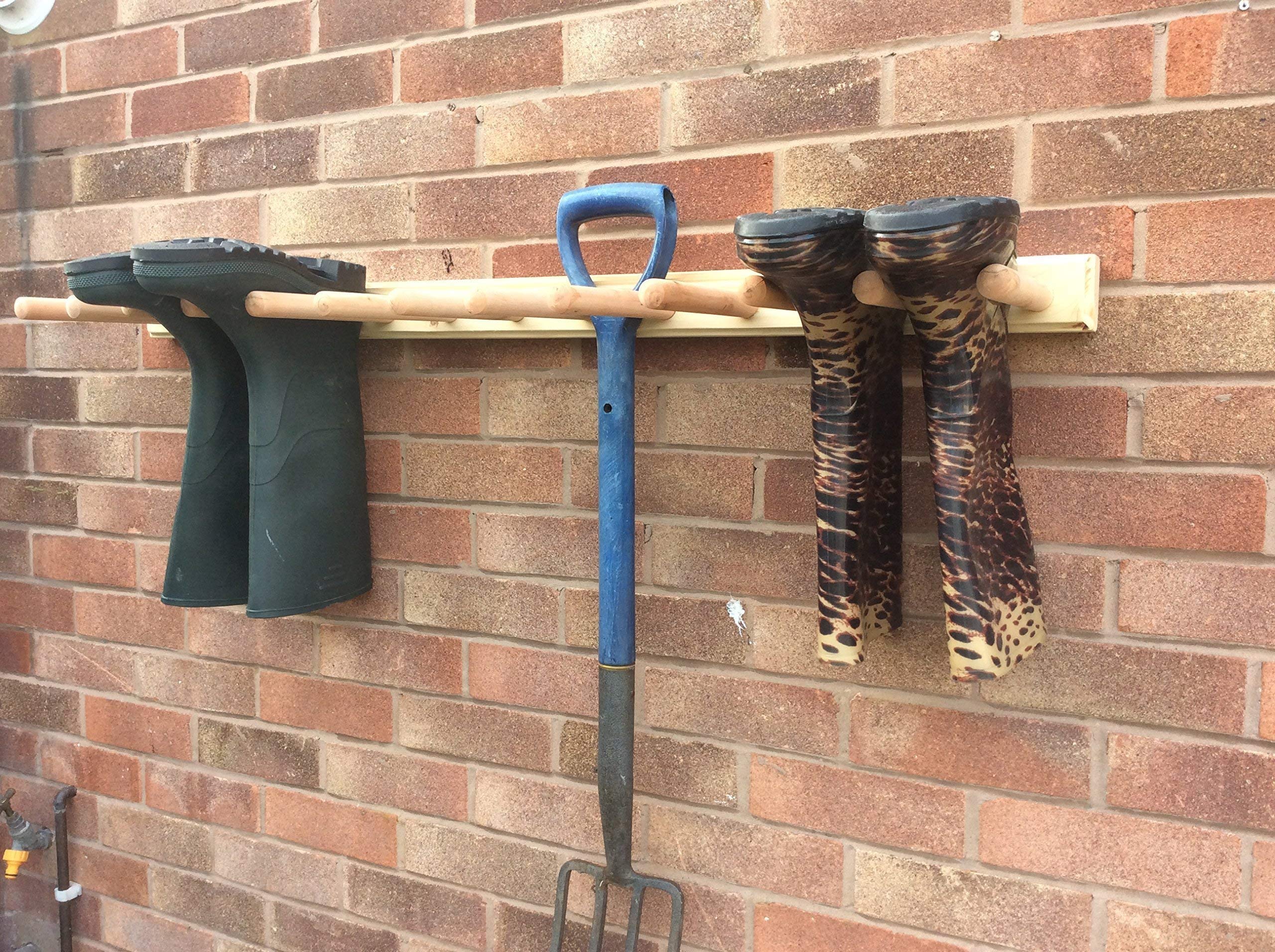 Buy boot rack storage exterior wall ed for 6 pairs of wellingtons