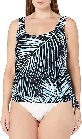 Maxine Of Hollywood Women's V-Neck Flutter Tankini