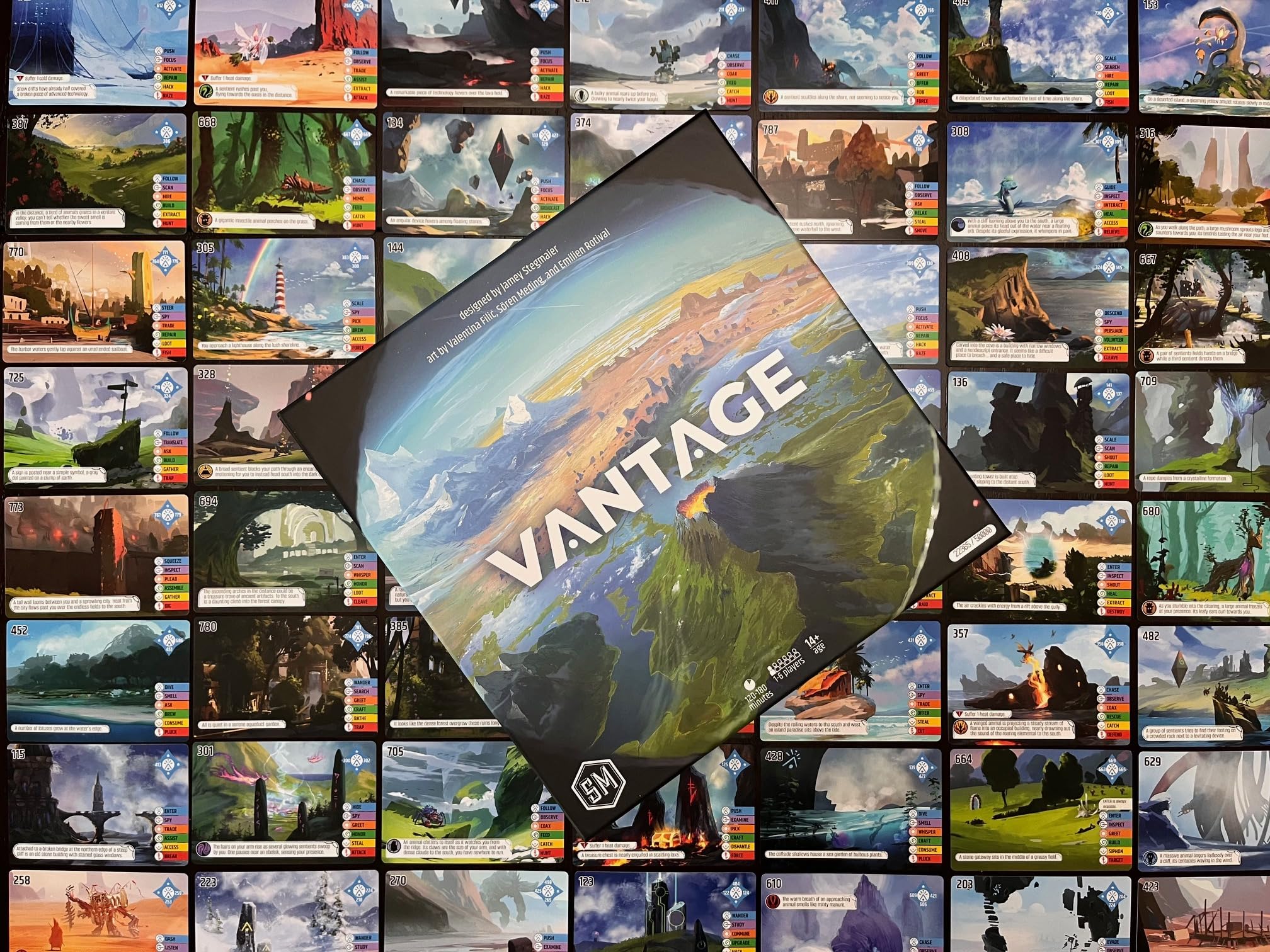 Stonemaier Games | Vantage | Gioco da tavolo cooperativo Open World | Età 14+ | 1-6 giocatori | Tempo di gioco: 120-180 minuti