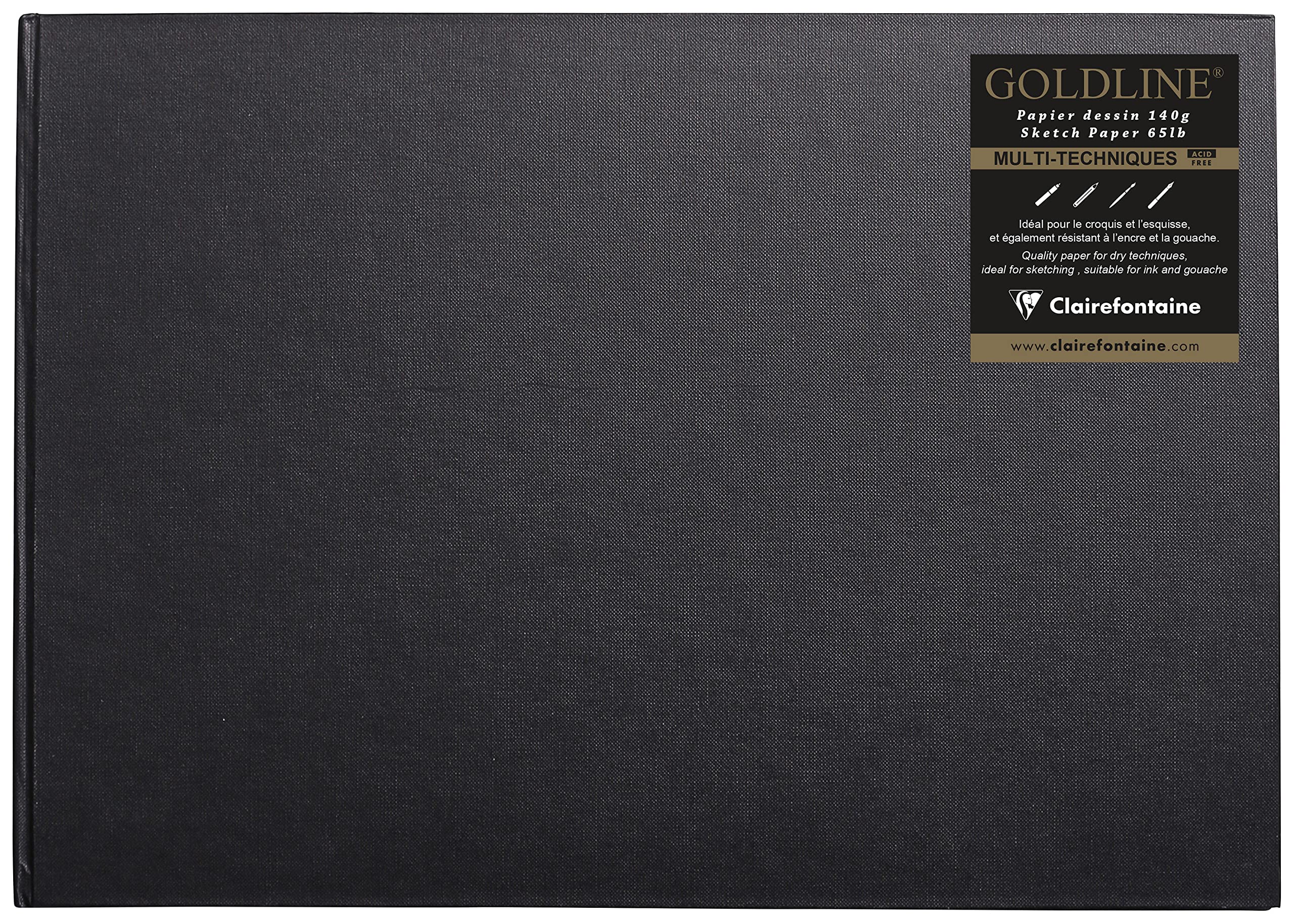Carnet de dessin A3 Clairefontaine Goldline 64 feuilles paysage couverture rigide