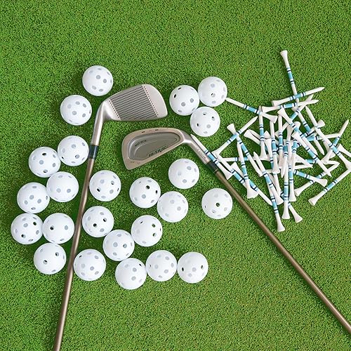 Miniatura 4 de Golf Practice Balls for Backyard Indoor Use Mix Color Plastic Balls Value 123050 Pack, Lightweight Mini Ball Swing Training Ideal for Men Women