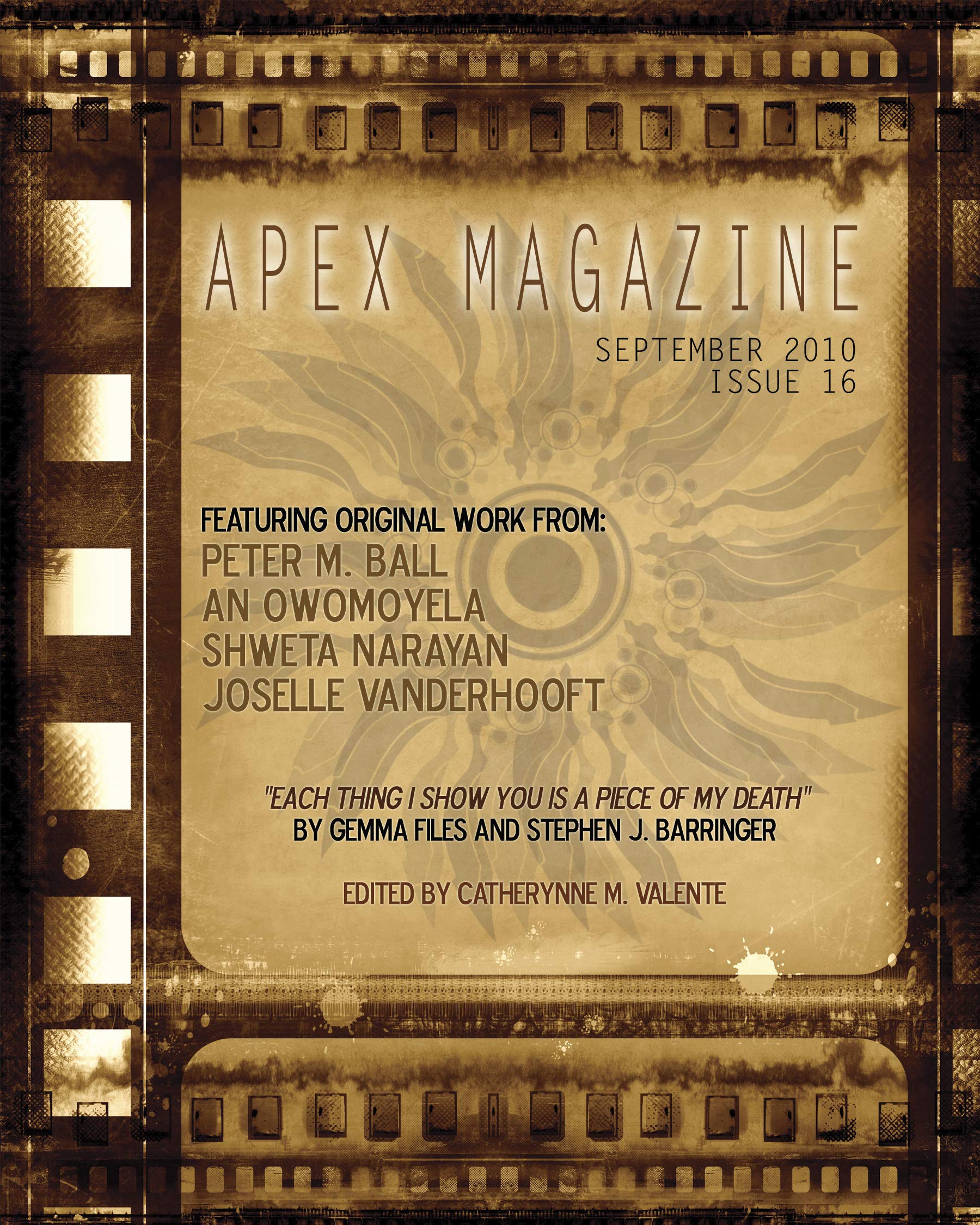 Cover of Apex Magazine, September 2010