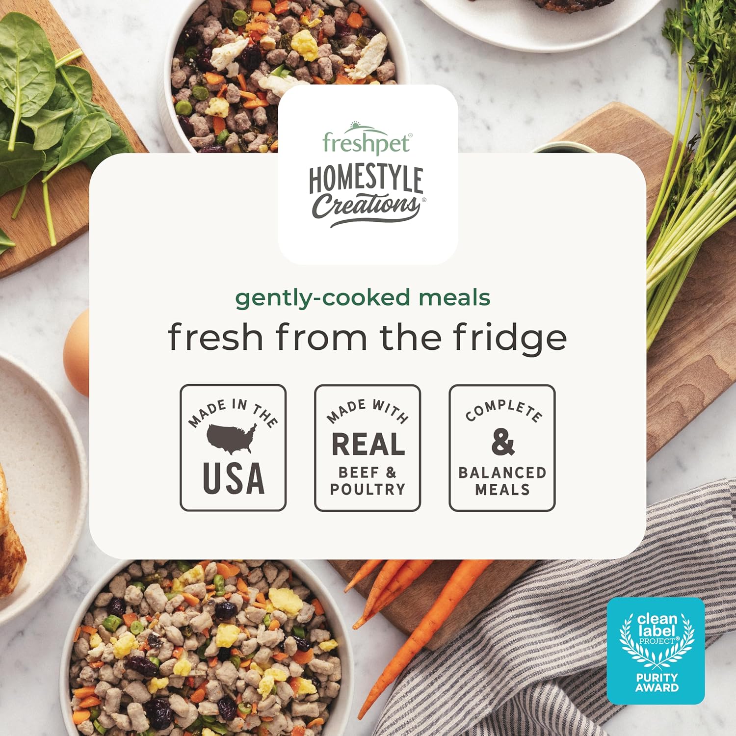Freshpet Fresh Dog Food, Homestyle Creations Chicken & Turkey Recipe, 2lb