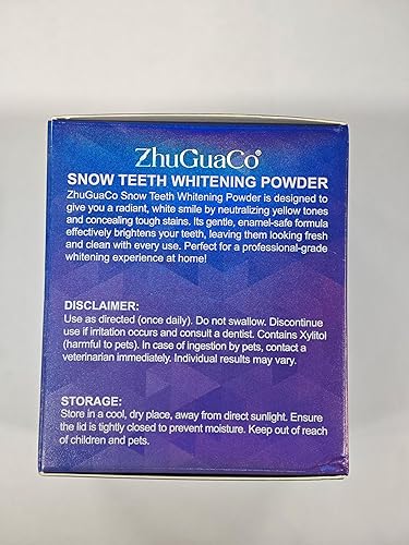 Miniatura 3 de Polvo blanqueador de dientes  Polvo blanqueador de dientes de nieve con fórmula Pap+, sin peróxido, sin sensibilidad y seguro para el esmalte,
