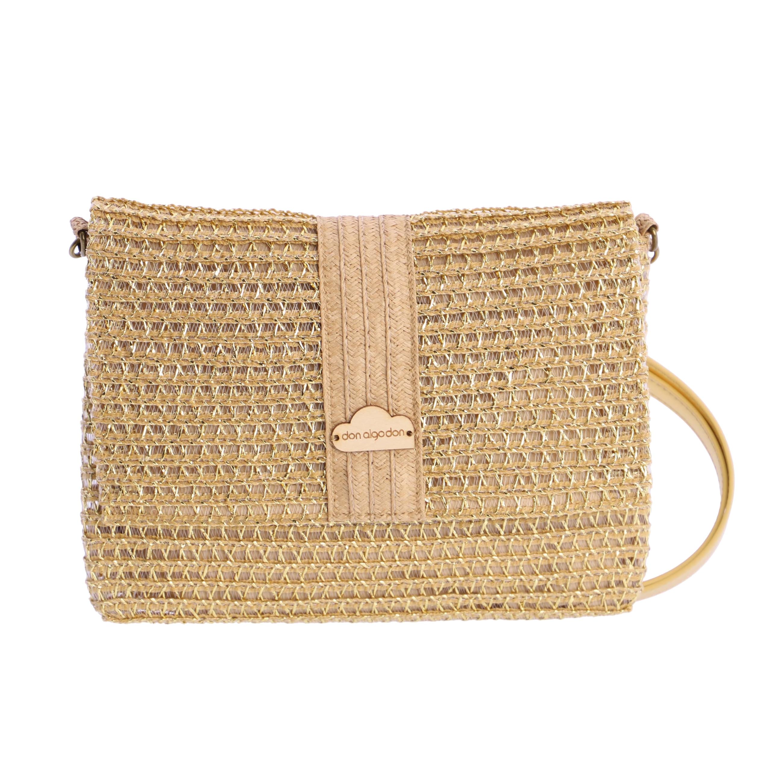 DON ALGODON Bolso bandolera mujer - Bolso playa mujer - Bolso mujer verano - Bolso rafia mujer - Bolsa playa para mujer - Bolso mimbre mujer hecho a mano ideal para la playa, Faro