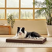 Vista 52 de Bedsure - Cama ortopédica extragrande para perros, con funda extraíble lavable, tapete de espuma con forma de huevera para jaula de mascota, apta
