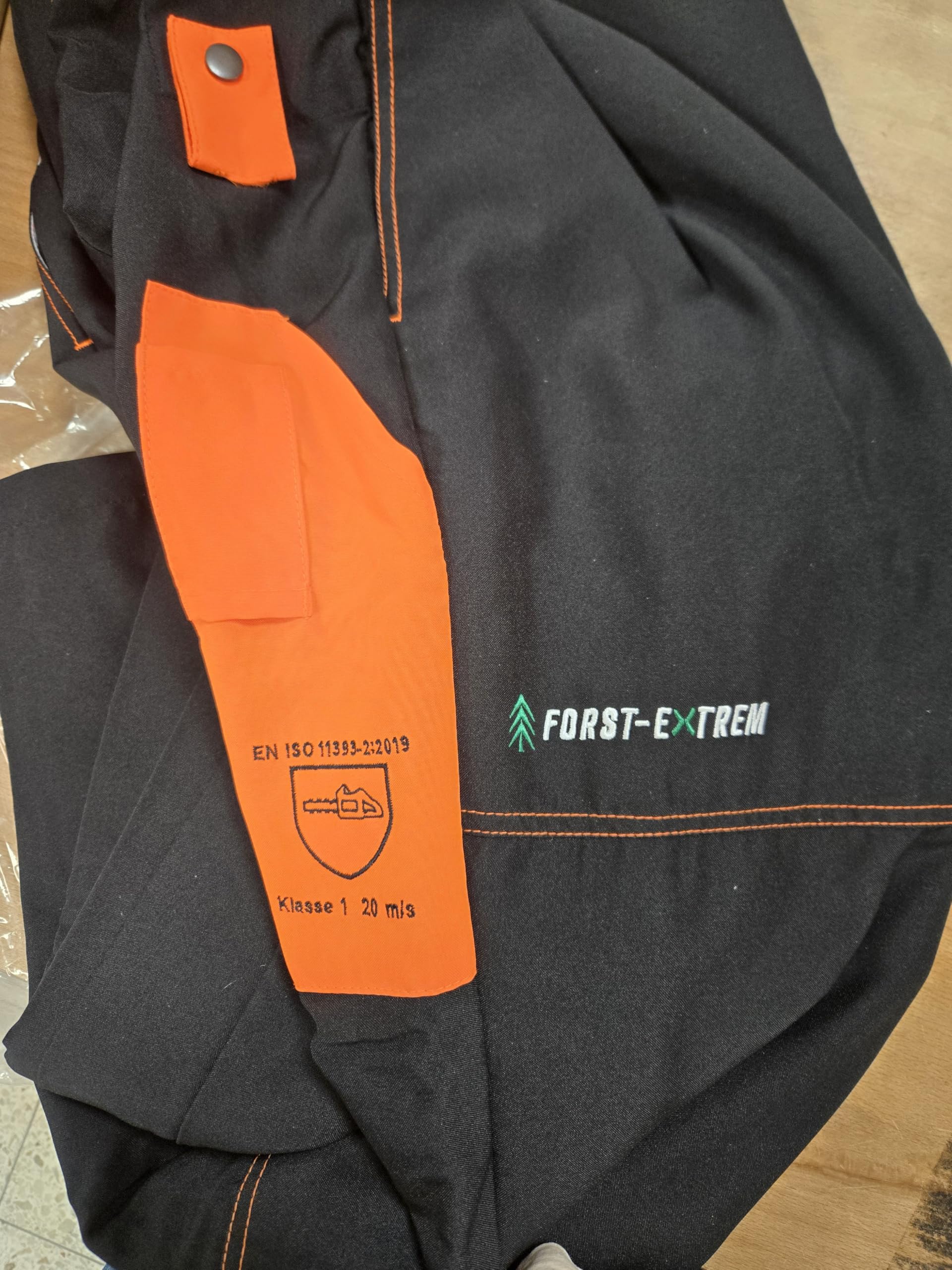 Beginner 2.0 Schnittschutzhose, Schnittschutzklasse 1 (20 m/s), anthrazit-orange oder rot-gelb