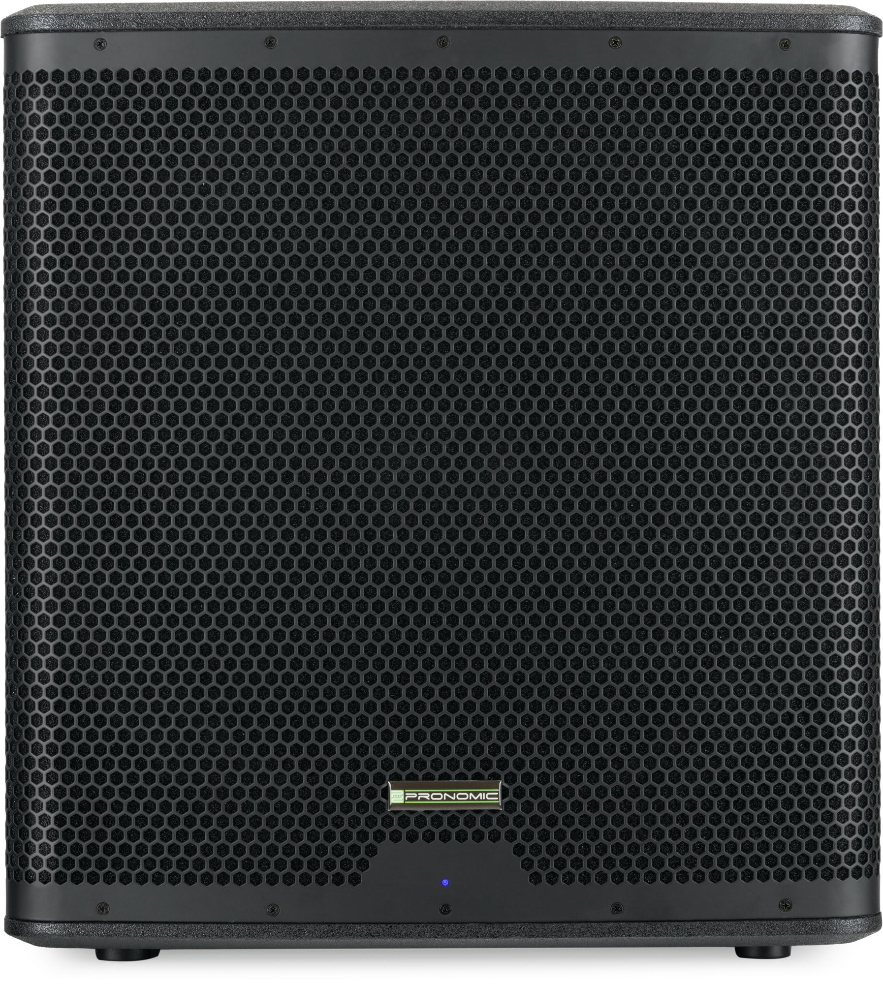 Pronomic C-118SA Aktiv Subwoofer + Cover Set - 1600 Watt Leistung - 18" Lautsprecher mit 3" Schwingspule - Frequenzbereich: 30-200 Hz - 4 DSP-Presets - Max. SPL: 126 dB - inklusive Schutzhülle