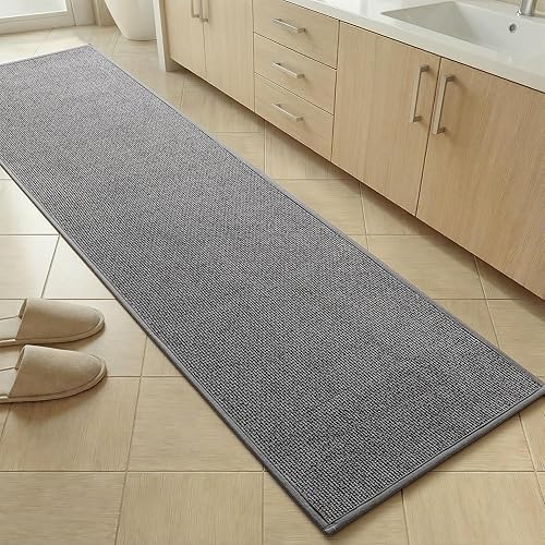 Miniatura 29 de YIHOUSE Alfombras y Alfombrillas de Baño de 16x24, Antideslizantes de Secado Rápido para Baño Absorbentes Ultra Delgadas Lavables a Máquina que