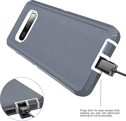 Miniatura 2 de MXX Funda protectora resistente para Samsung Galaxy S10 Plus de 6.4 pulgadas (sin protector de pantalla integrado) de 3 capas de goma resistente a