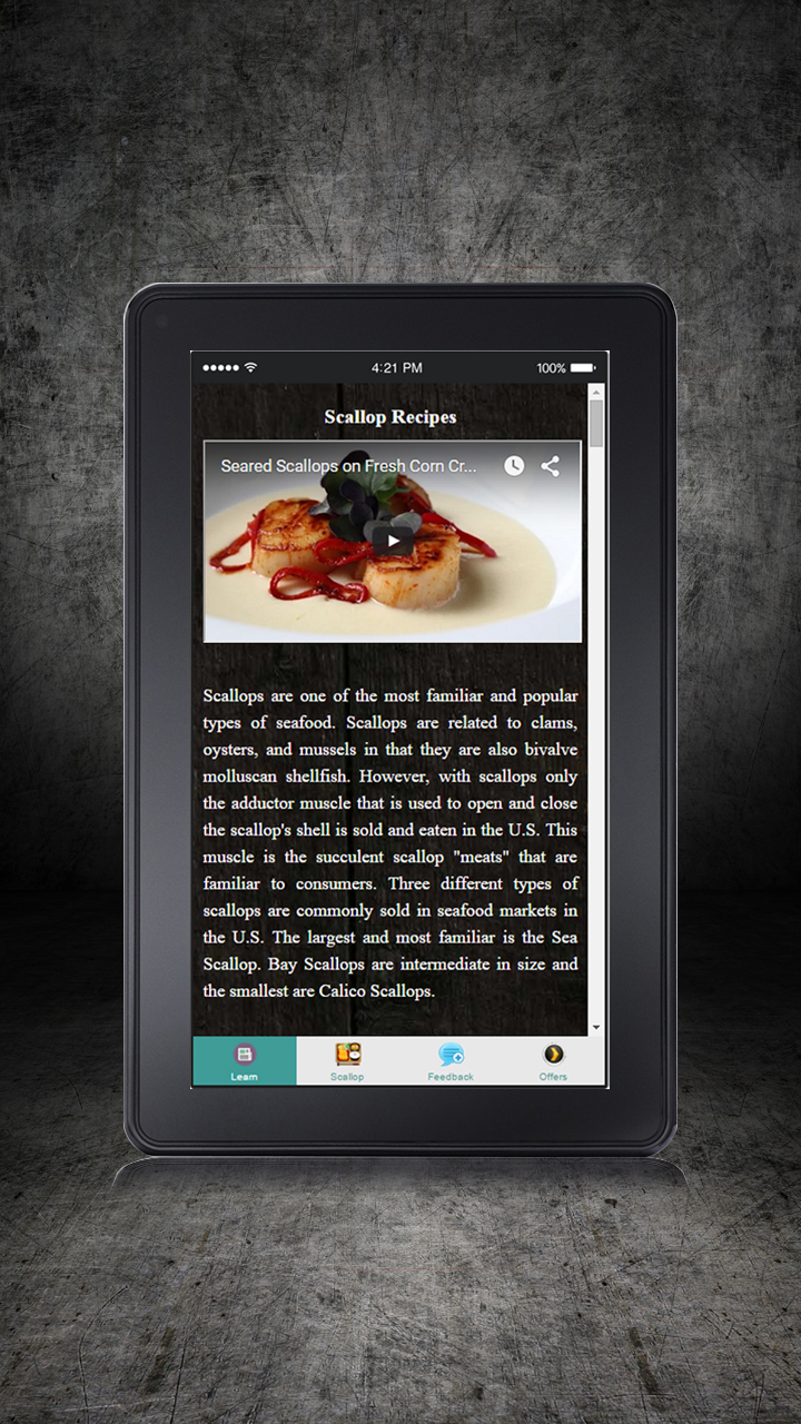 Scallop Recipes - Savory Seafood Salads - App on Amazon Appstore