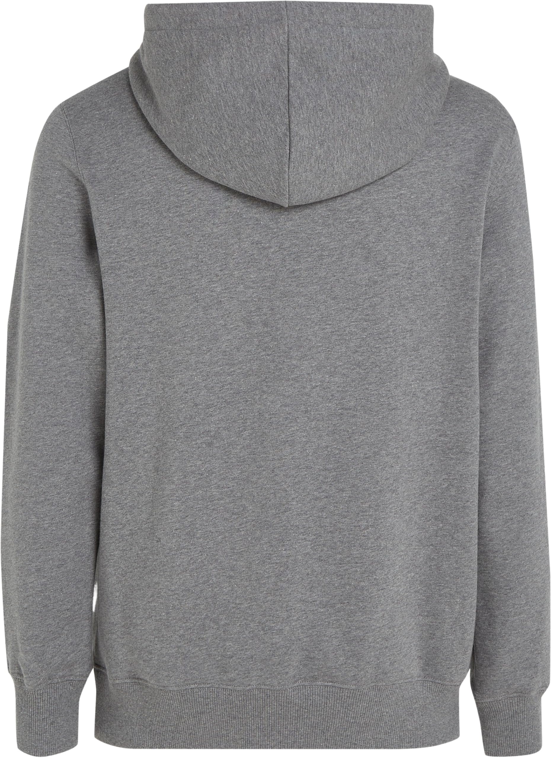 Calvin Klein męska bluza z kapturem Seasonal Monologo Regular, Szary (szary wrzos), 3XL duże rozmiary