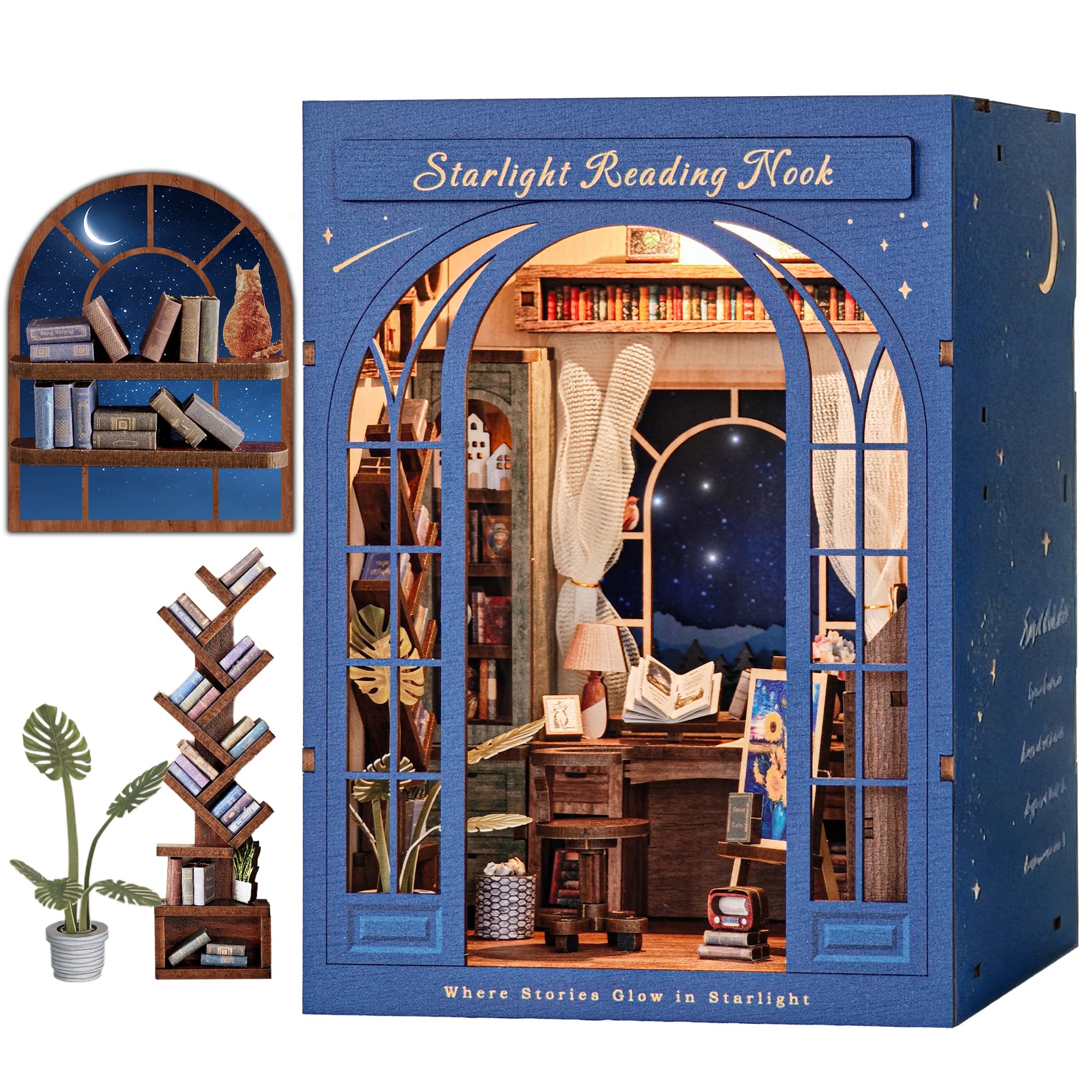DIY Book Nook Kit for Adults, 3D