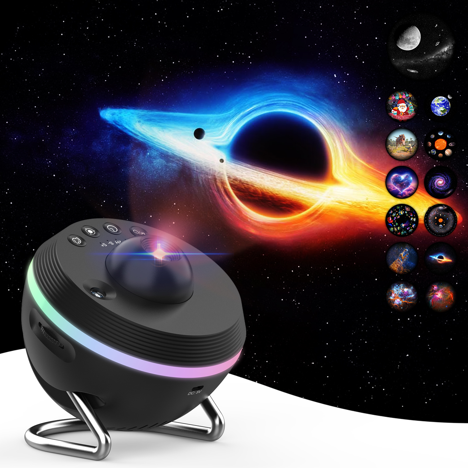 Smart Projector Starfish 新品 Amazon.com: Galaxy Projector, Star Projector with Meteor & 4