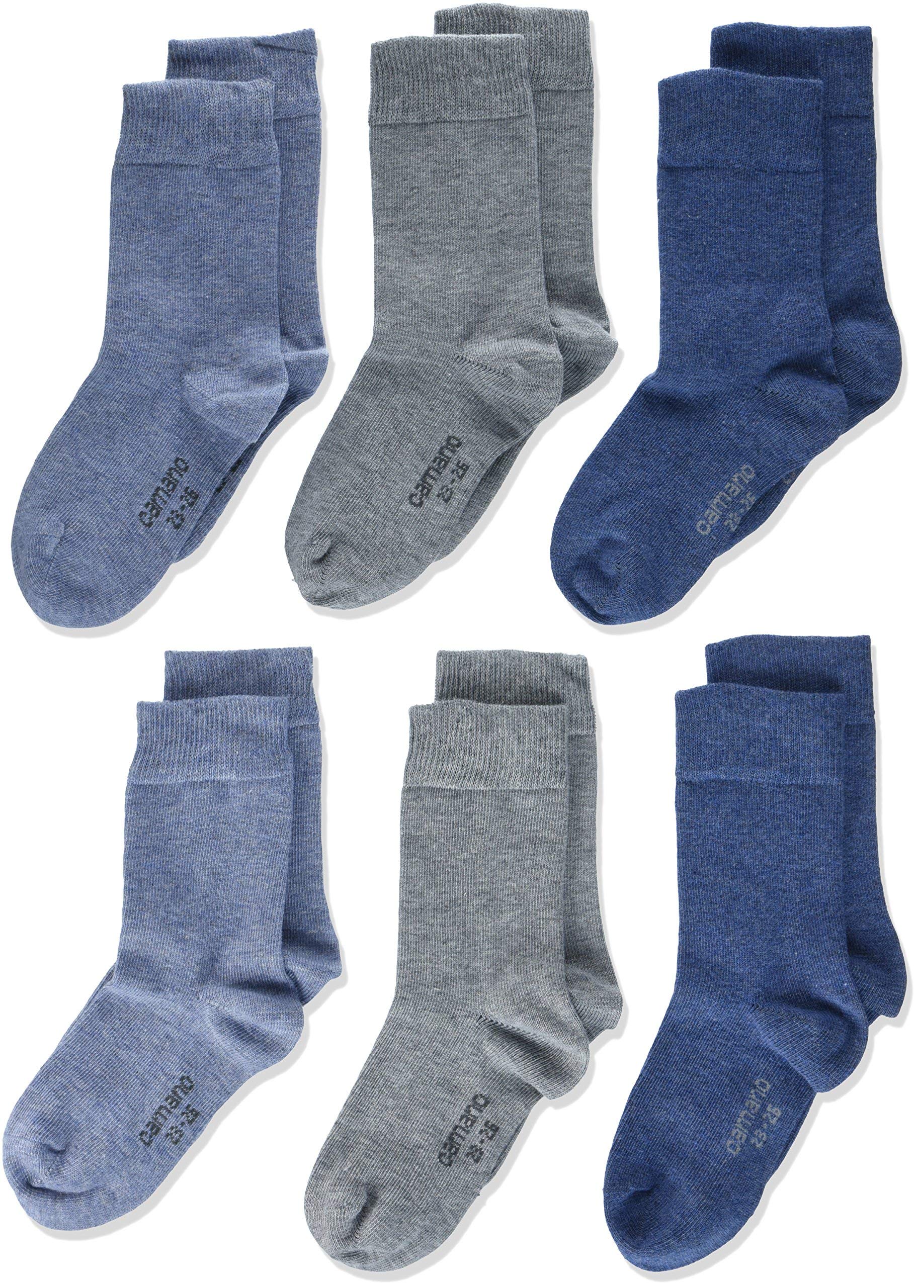 Skarpety Camano (zestaw 6) Chłopięce, Niebieski (Jeans Mix 0024), 31-34