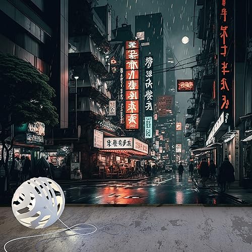 Miniatura 4 de DEKOROS.COM Papel tapiz de pared con vista nocturna lluviosa de la ciudad de Tokio de Japón, papel tapiz extraíble, papel adhesivo decorativo o