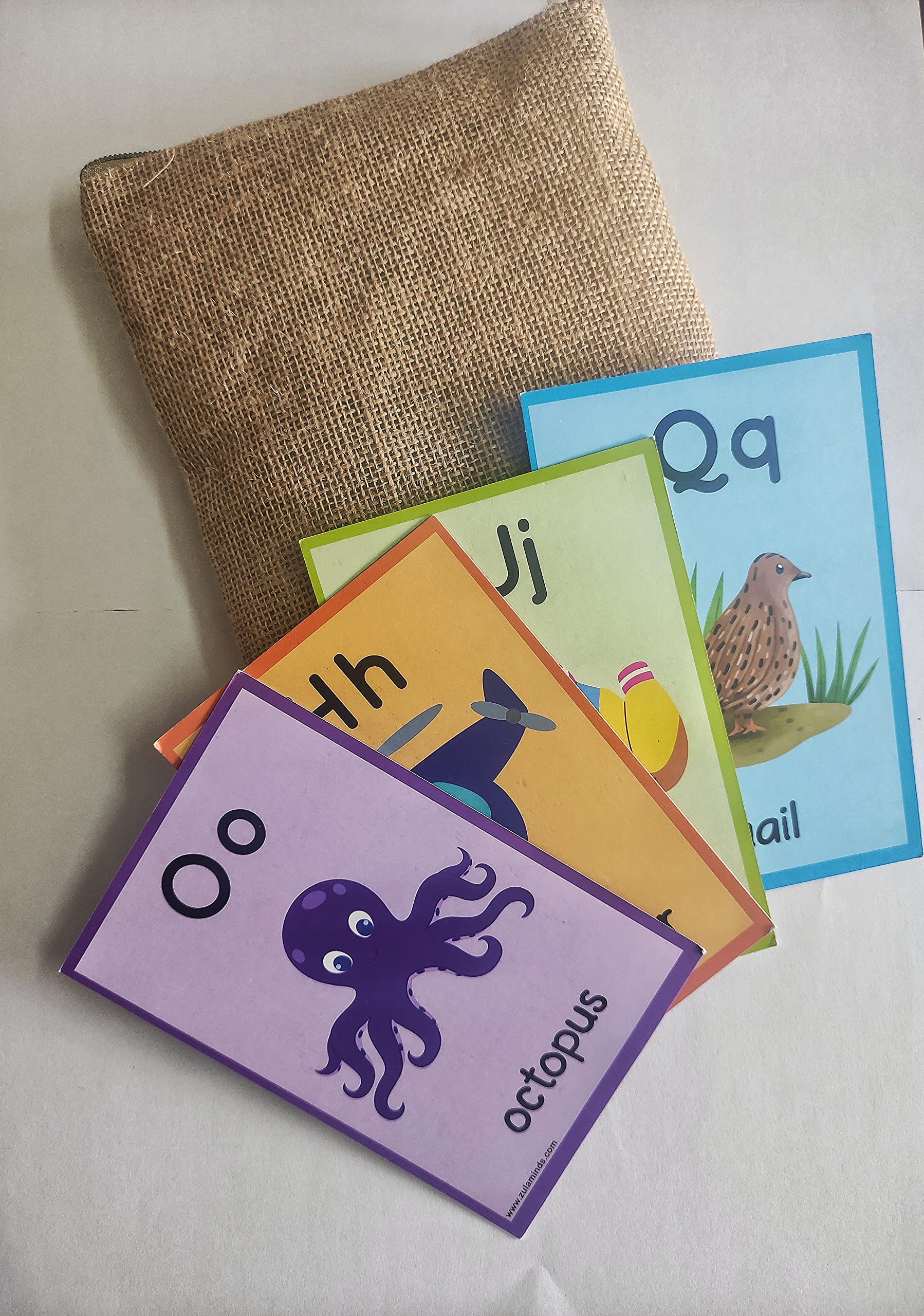 Buy Zula Minds Alphabet Flash cards for Kids. ABC FLASH CARDS for