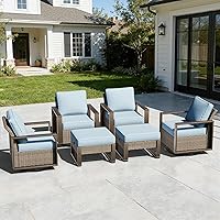 Vista 66 de Sofá de Mimbre Metálico para Patio de 75", Sofá Sillón de Ratán para Exteriores de 3 Asientos para Todo Tipo de Clima con Cojines Premium