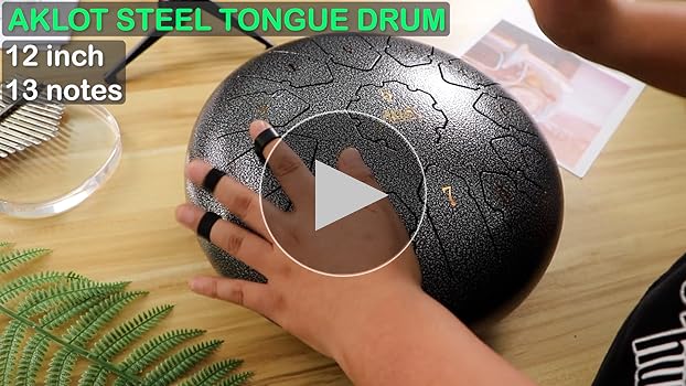 Amazon.com: Steel Tongue Drum, AKLOT 12 inch 13 Notes Tank