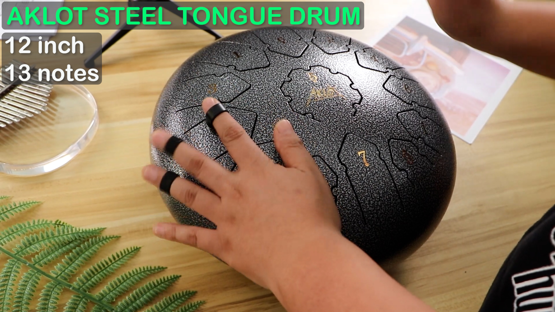 Amazon.com: Steel Tongue Drum, AKLOT 12 inch 13 Notes Tank Drum C
