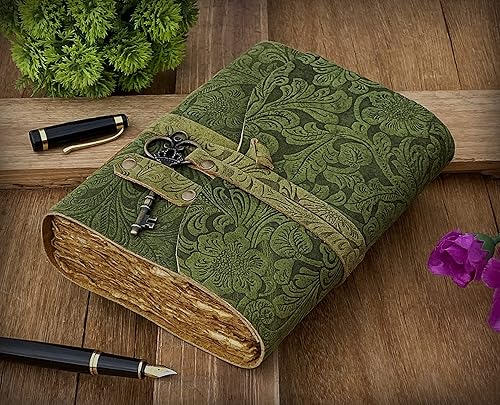 Miniatura 9 de Diario de cuero  Diario de cuero antiguo hecho a mano con borde de deckle vintage  Diario de libro de sombras  Cuaderno de bocetos de cuero  Diario