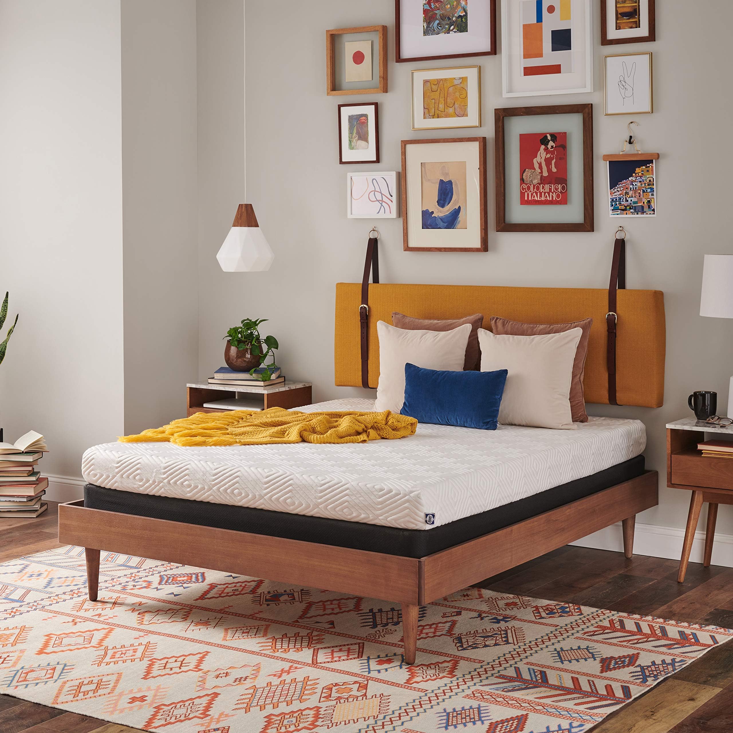 SealyMemory Foam Bed in a Box – 6 Inch, Low Profile, Medium Feel, Full Size, CertiPur-US Certified, White