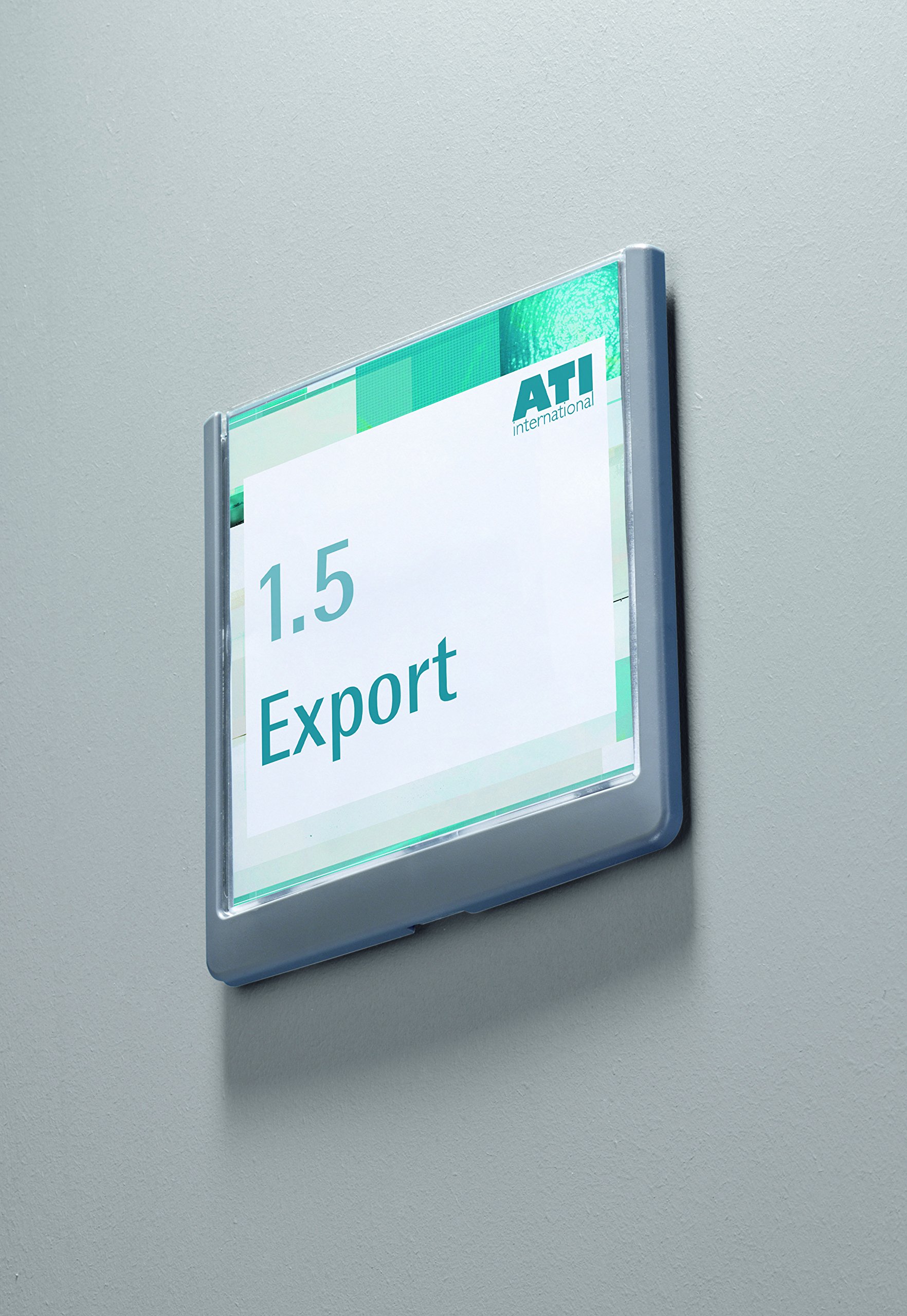 Durable Simple One Click Wall Mounted Sign, 5-7/8