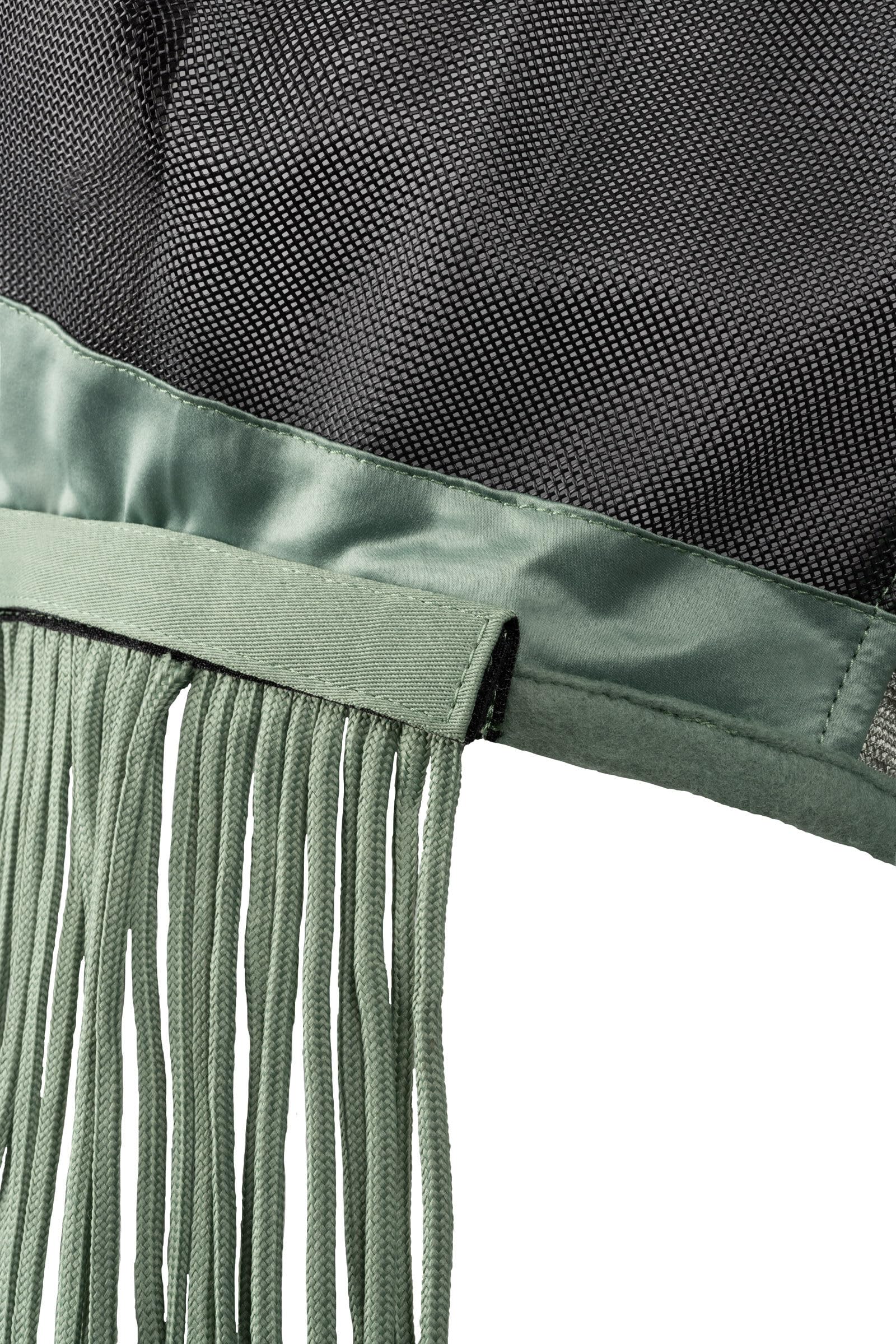 HORZE Fly Mask with Detachable Nose Fringe - Sea Spray - S