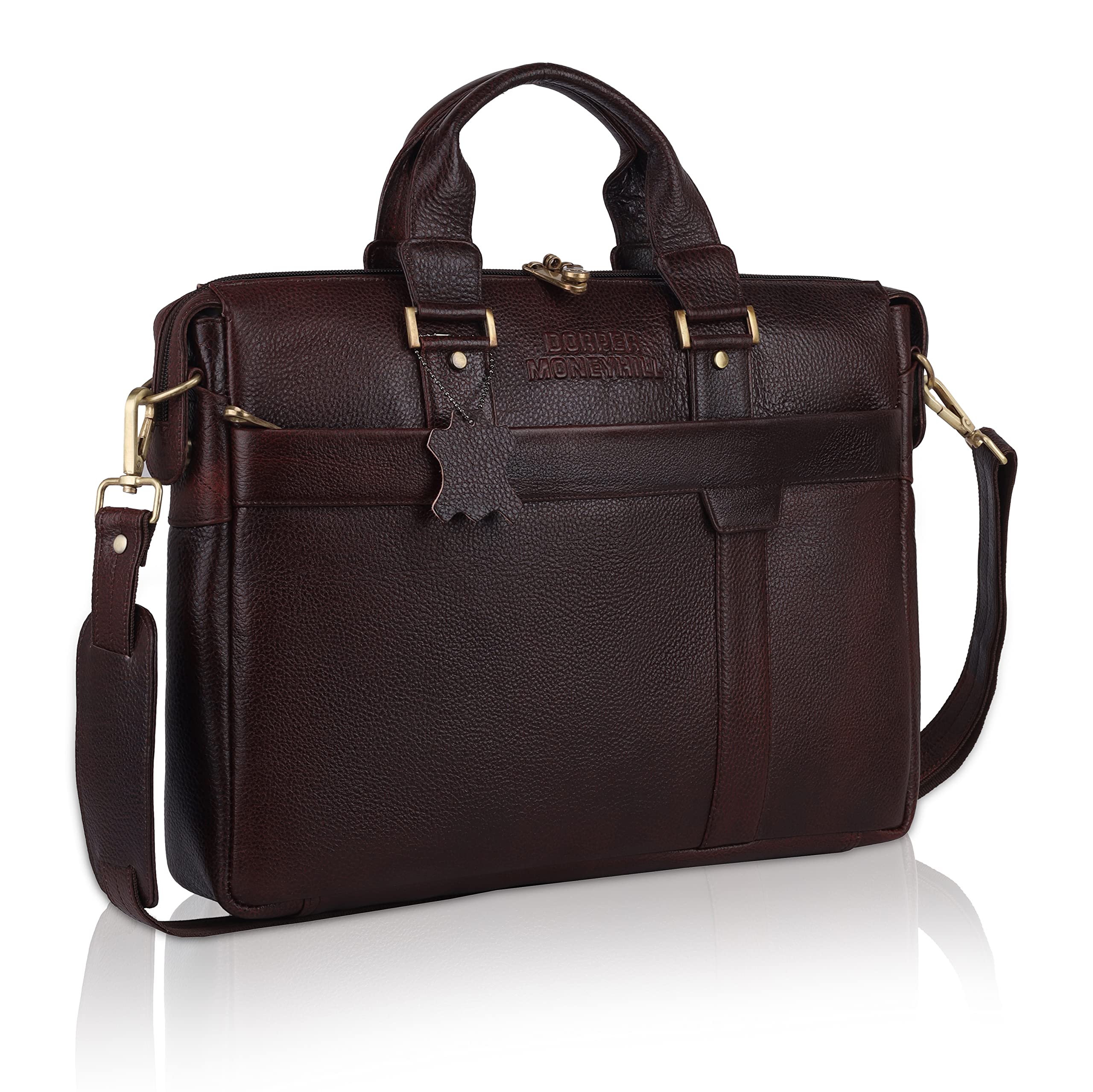 DORPER MONEYHILL Genuine Leather Office Bag For Men Professional Briefcase 16 Inch Laptop Leather Bag Women Branded Messenger Bag Best For Macbook,Brown (B0BP7XSKLX) Amazon Price History, Amazon Price Tracker