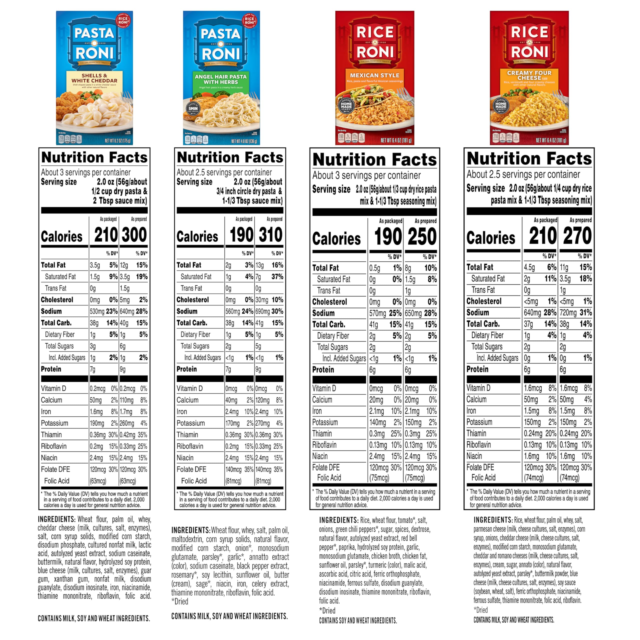 Rice-A-Roni Box Favorites Variety Pack, 10 Boxes