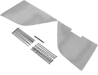 Vista 2 de HECASA Juego de malla de rejilla compatible con Chevy Chevrolet Corvette C8 2020-2023 malla frontal de panal de abeja protector exterior rejilla