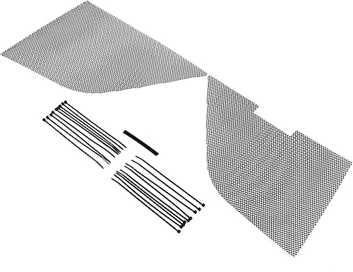 Miniatura 2 de HECASA Juego de malla de rejilla compatible con Chevy Chevrolet Corvette C8 2020-2023 malla frontal de panal de abeja protector exterior rejilla de