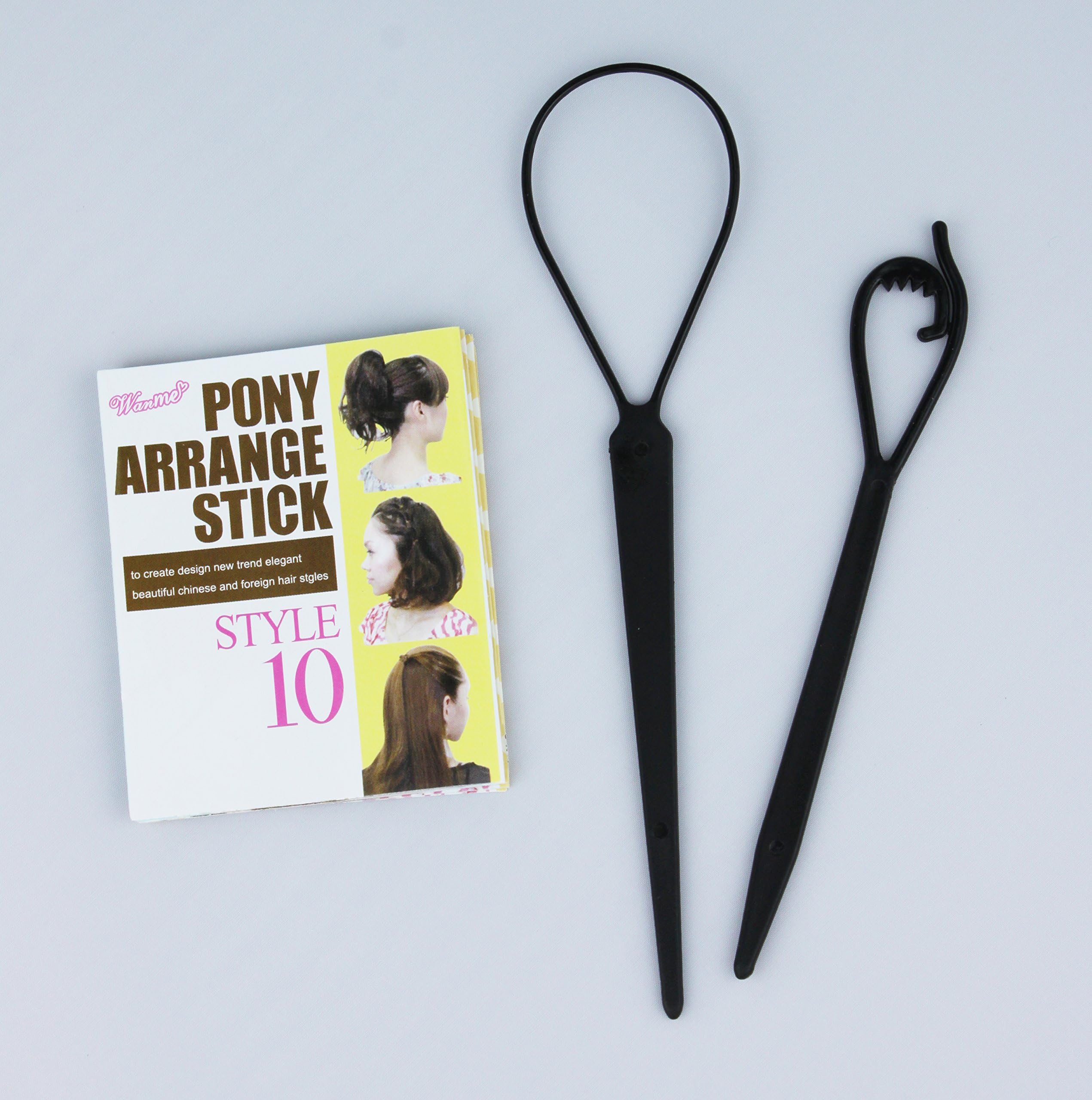 New Topsy Tail Pony Arrange Stick for Hair, 2pcs