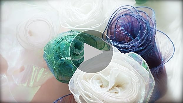 Hiand ハイアンドTulle Ruffles OP Amazon.com: Tong Gu Gradient Organza Mesh Pleated Fabric