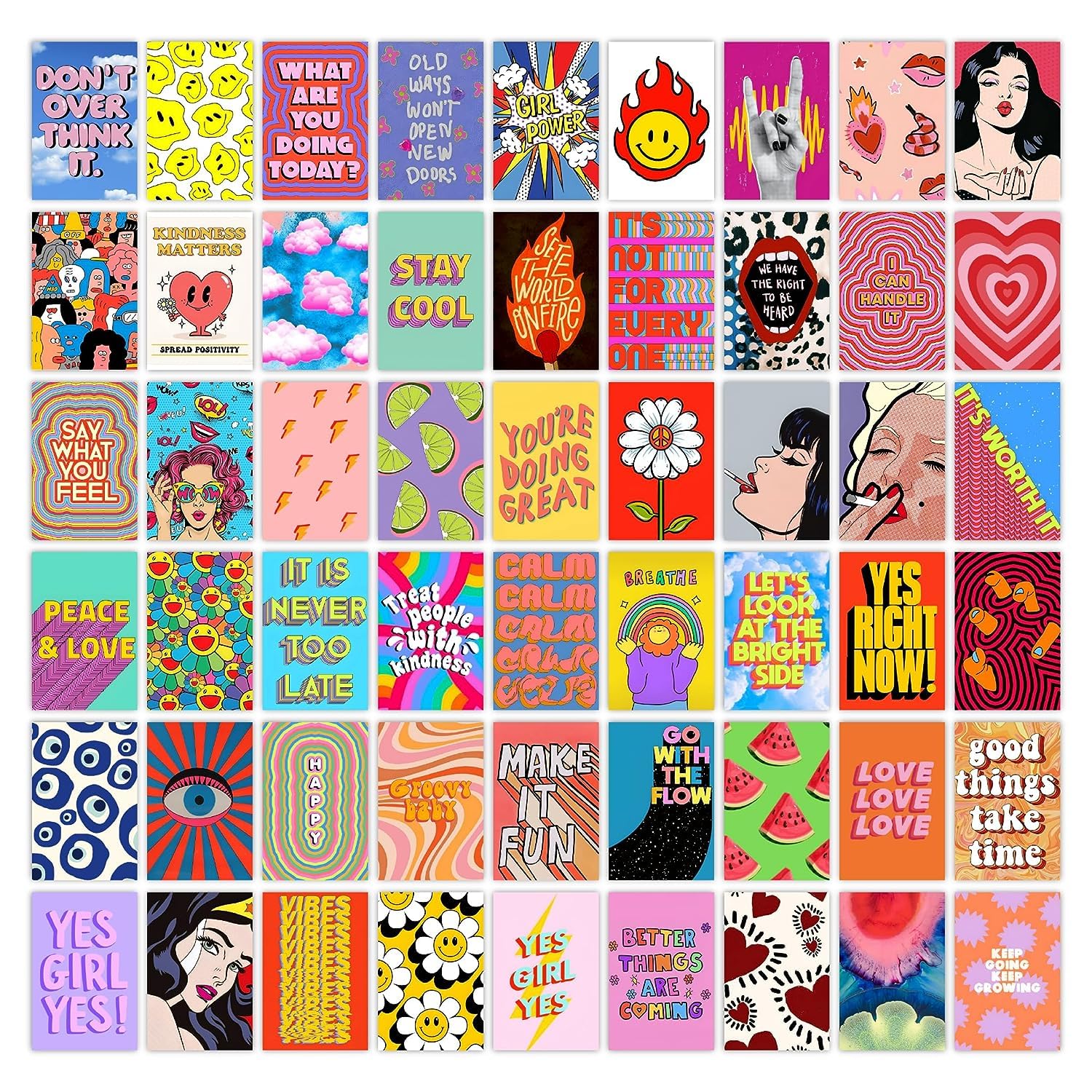 Vintage Countries Poster Collage Kit - Travel Decor -26