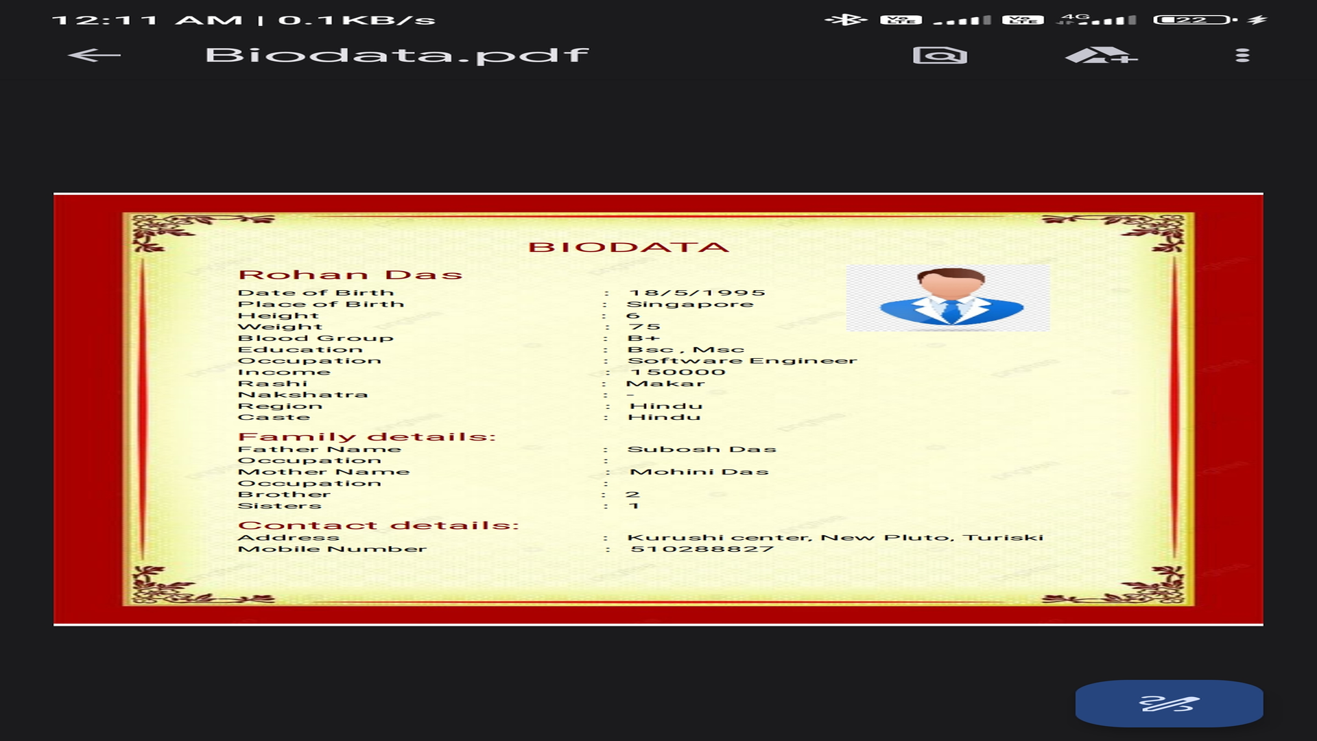 Marriage Bio Data Maker - App on Amazon Appstore