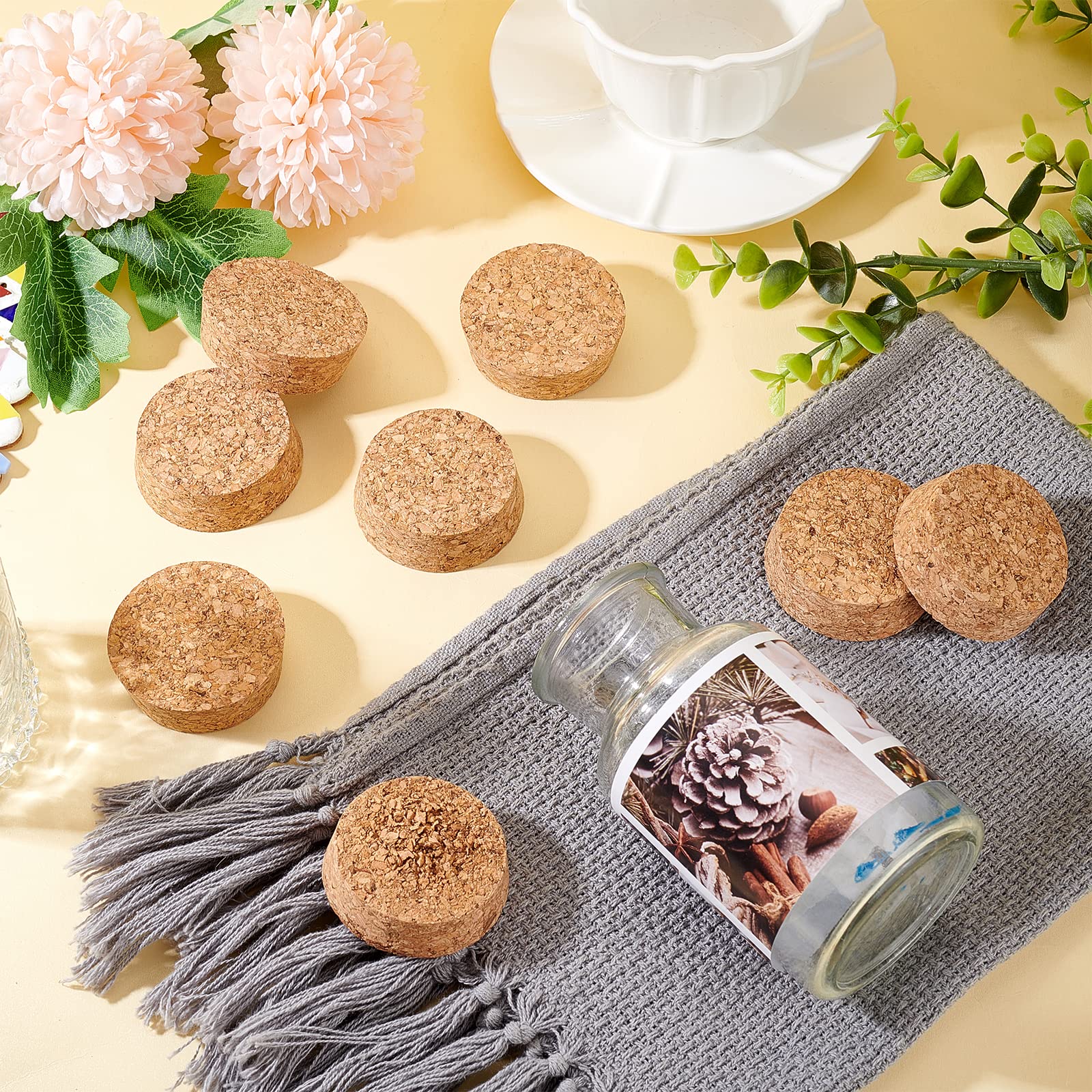 Tappi Di Sughero Conici BENECREAT - 12 Pezzi, 52 Mm, Per Bottiglie E Barattoli - Foto 9