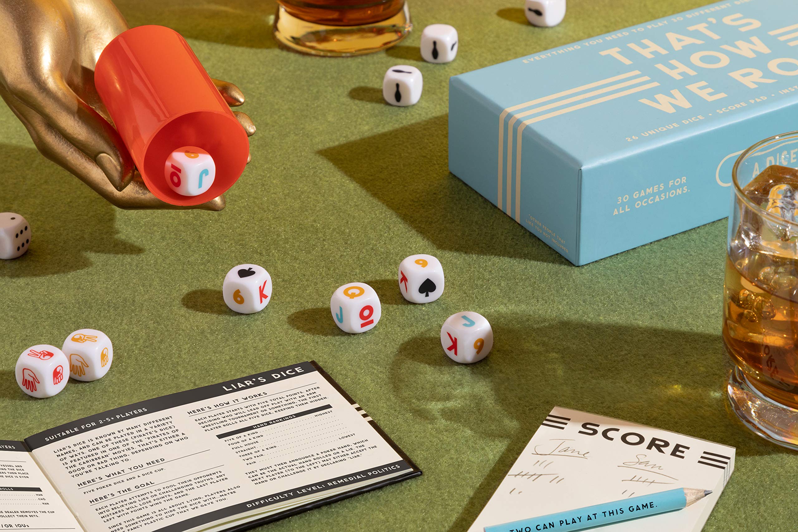 That's How We Roll Dice Game Set, Mehrfarbig, 9" x 4.25" x 2.3" - Image 3