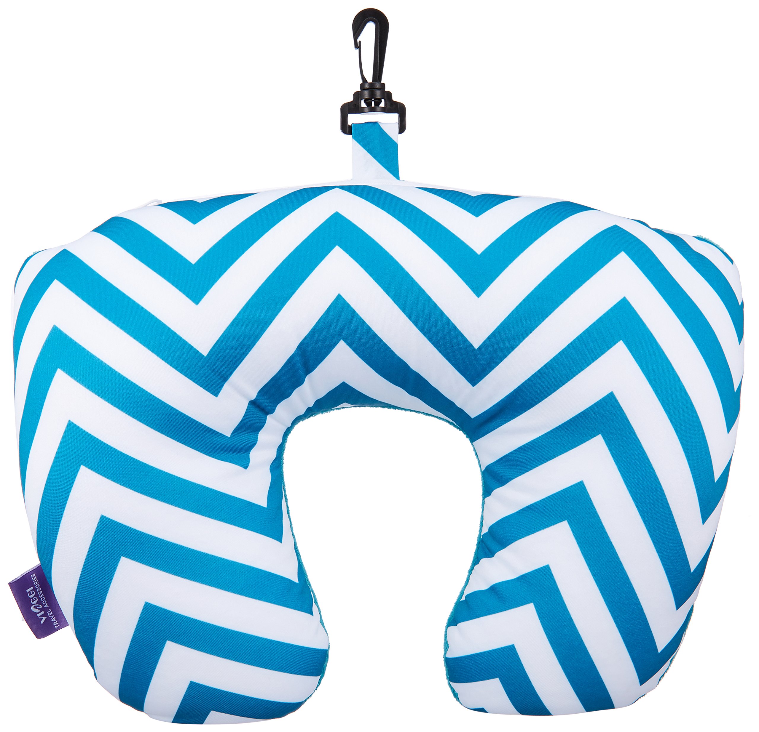 2in1 Microbeads Blue Travel neck Pillow (VIA0071)-image-2