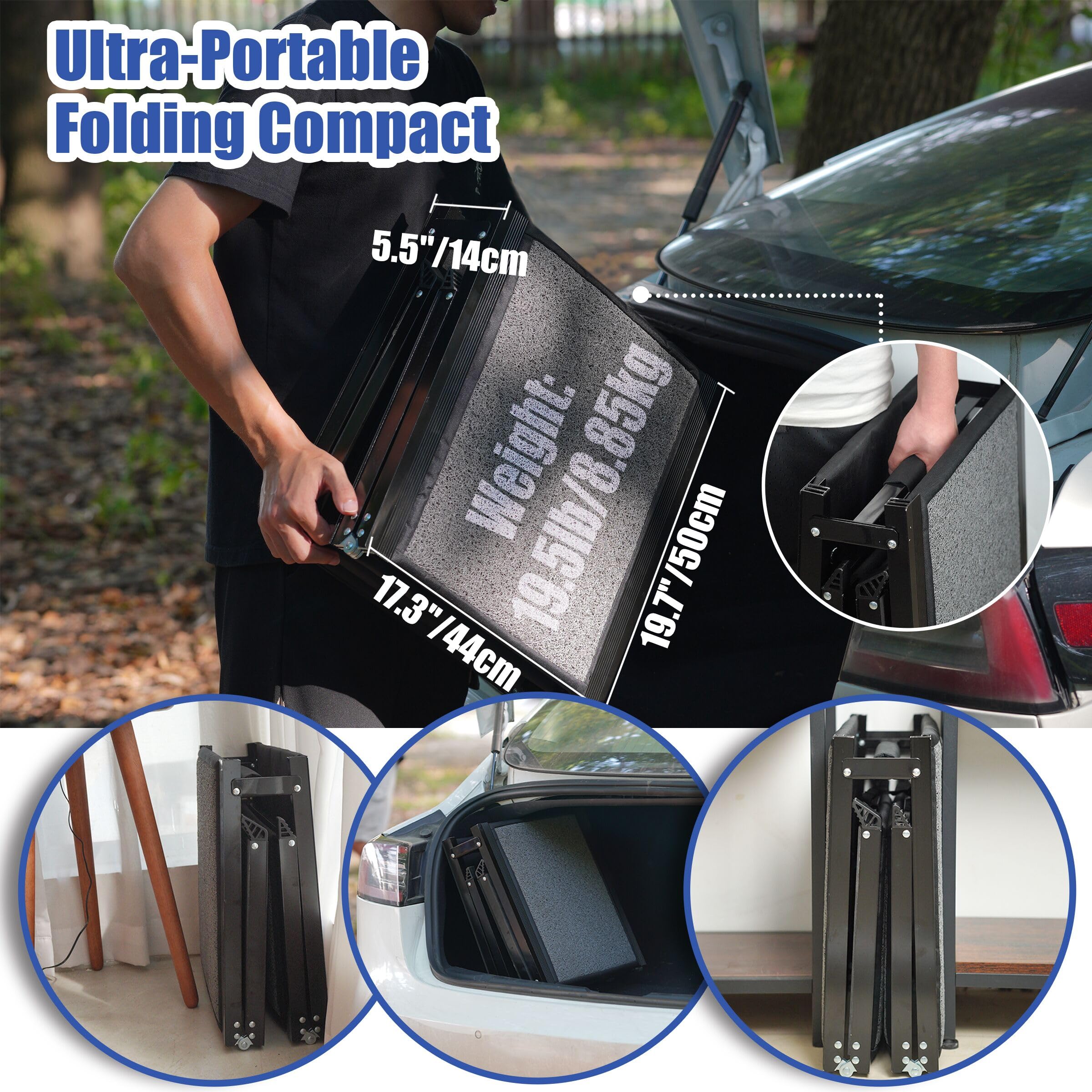 Rampa Per Cani Pieghevole BACOENG 180 Cm - Portatile Per Auto, SUV E Camion | Antiscivolo E Resistente Fino A 110 Kg - Foto 11