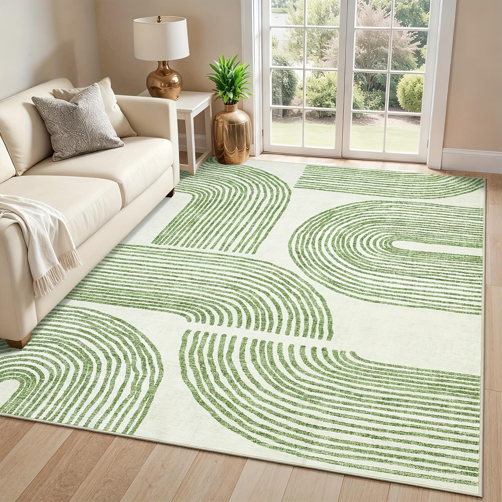 Tapis Antidérapant Lavable Vert | Fini les Tapis Sales Qui Glissent