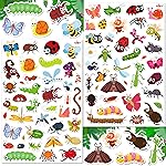 LINAYE 24 Sheets Cute Bug Insect Stickers for Kids, 960 Counts for Scrapbooking,Water Bottles,Envelopes,Laptop Lovely Insect Stickers for Classroom Boys Girls