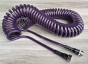 Water Right PCH-025-EP-6PKRS 300 Series 25 Foot Coil Hose, Eggplant