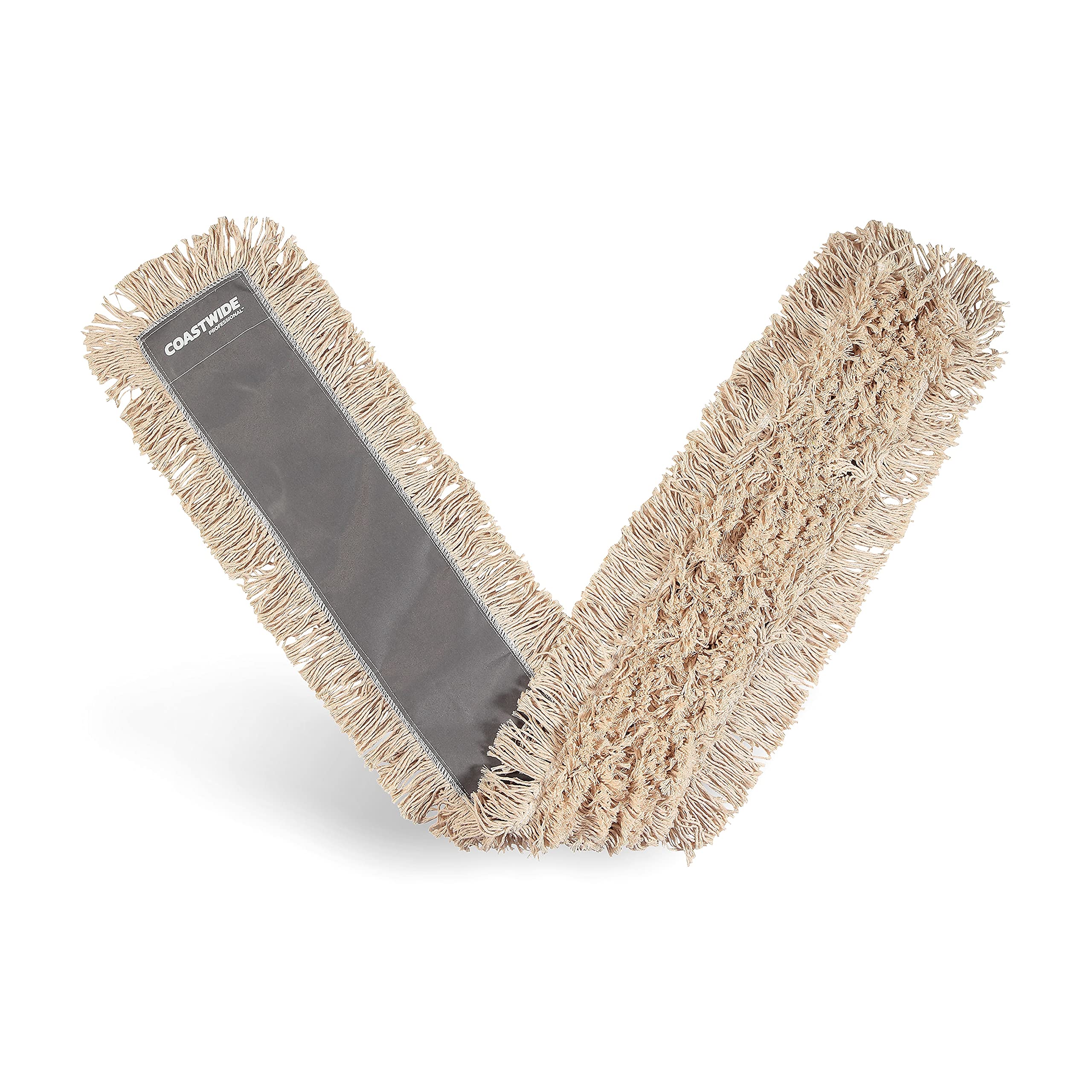 COASTWIDE CW56756 Cut-End Dust Mop Head, Cotton, 60-Inch x 5-Inch, White