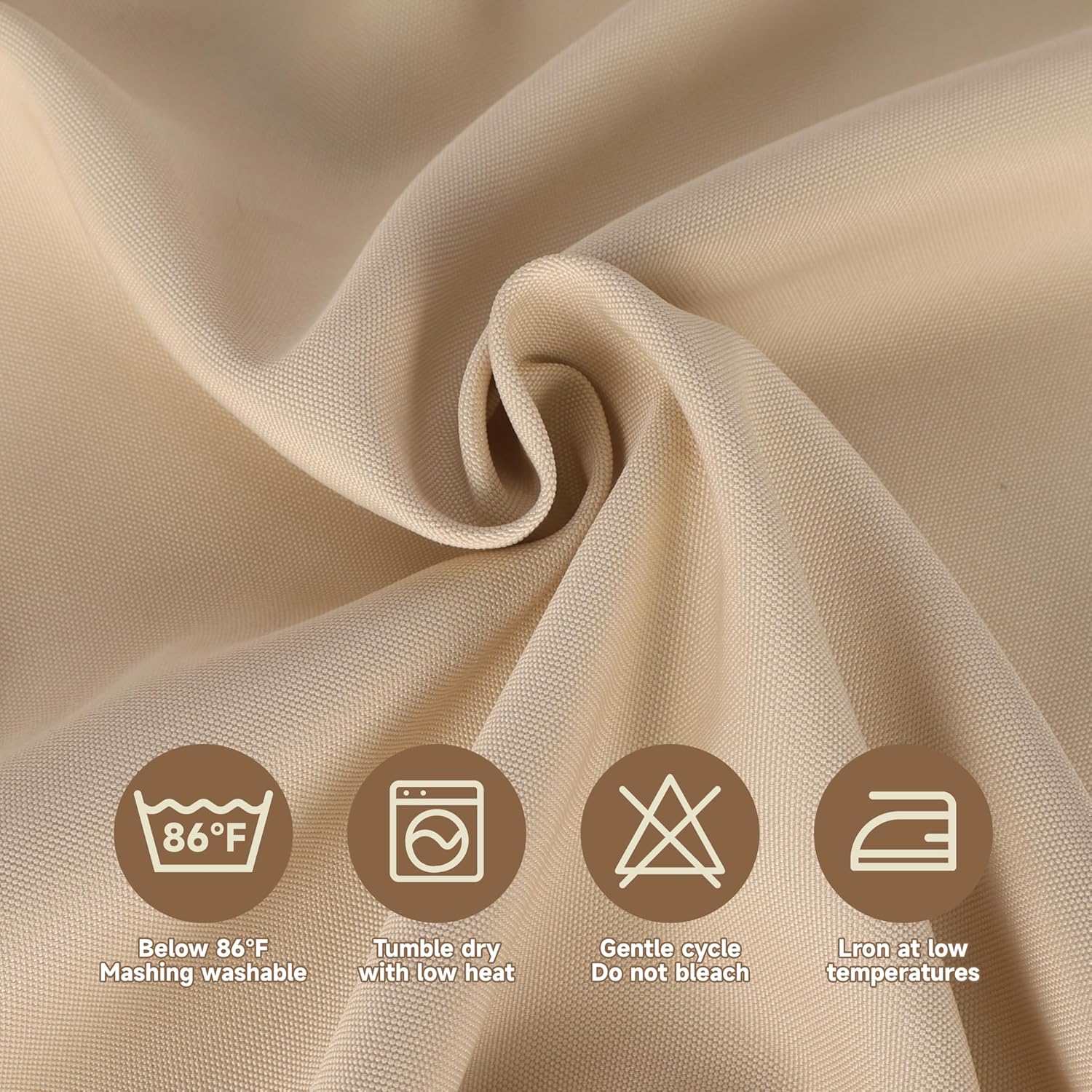 Royal Shade Waterproof Outdoor Curtains 300GSM for Patio, Premium Privacy Outside Weatherproof Curtains, Grommets Top for Porch Pergola Deck Backyard Balcony - 54'' W x 95'' L, Brown, 2 Panels