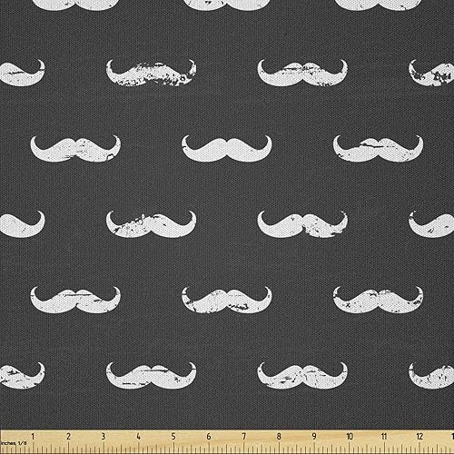 Miniatura 96 de Tela de panda Lunarable de The Yard, diseño de oso asiático con dibujos animados comiendo hojas y ramas, animal silvestre, tela decorativa para