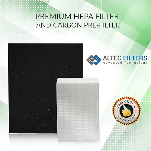 Miniatura 4 de HPA300 - Filtros de repuesto HEPA de alta calidad compatibles con purificador de aire Honeywell, 3 filtros HEPA más 4 prefiltros de carbón activado